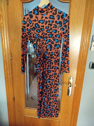Vestido estampado animal print Sfera talla S