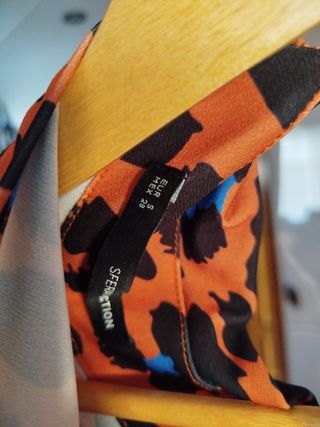 Vestido estampado animal print Sfera talla S