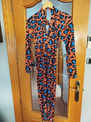 Vestido estampado animal print Sfera talla S