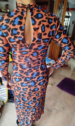 Vestido estampado animal print Sfera talla S