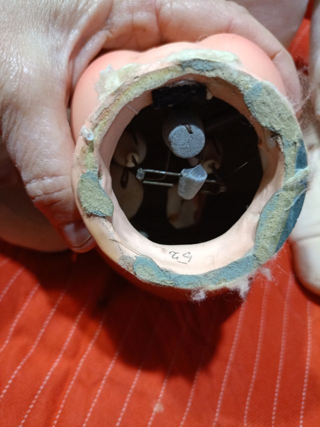 Muñeco antiguo ojos cristal 