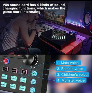 Scheda audio per mixer DJ Live V8S