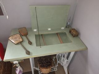Mesa decoración de máquina de coser