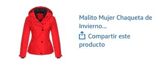 Chaqueta roja, mujer, talla M