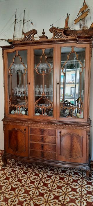 Credenza-servante italiana in noce inizi '900