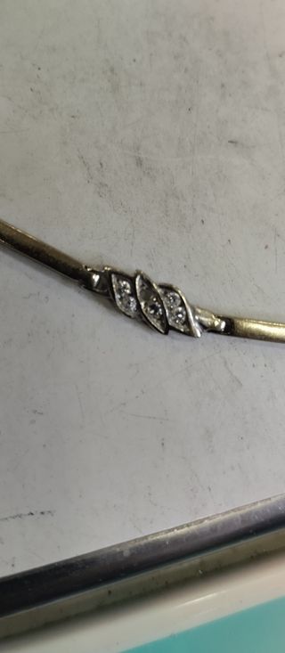 Pulsera de oro blanco 18kt y diamantes 