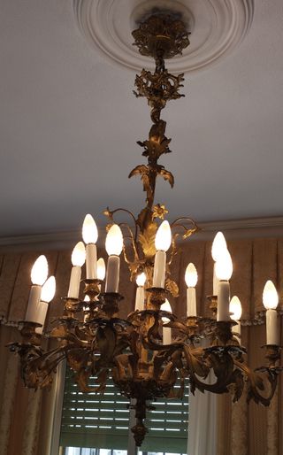 Lámpara de techo de bronce