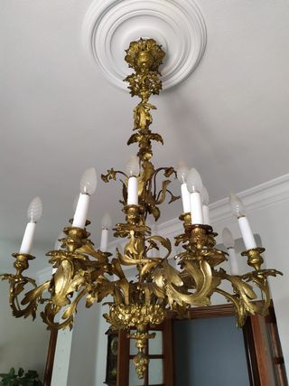 Lámpara de techo de bronce