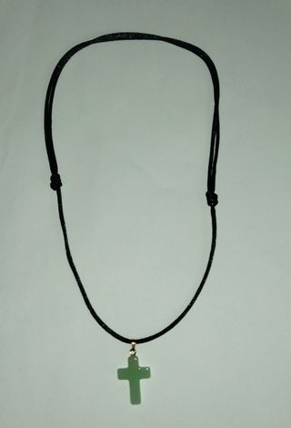 Colgante Cruz Verde 
