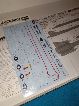 Hasegawa kit 1:72 SR-71 Blackbird