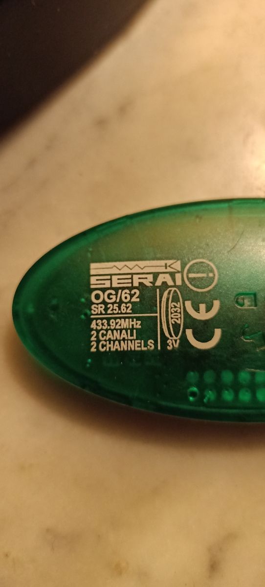 Radiocomando Serai