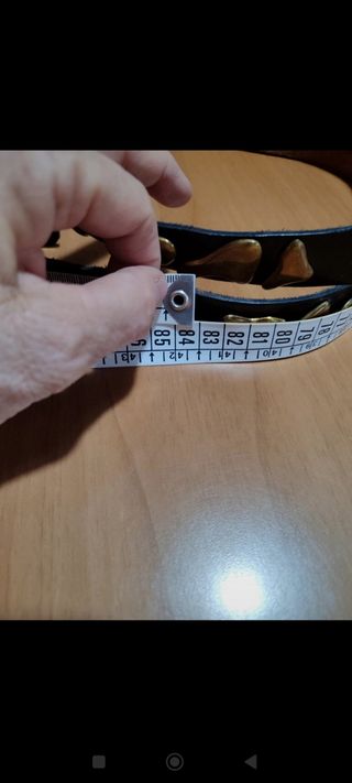 Cintura donna in pelle nera vintage