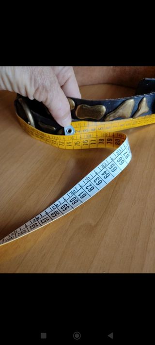 Cintura donna in pelle nera vintage