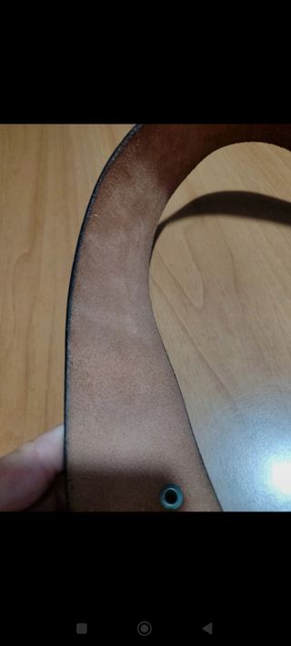 Cintura donna in pelle nera vintage