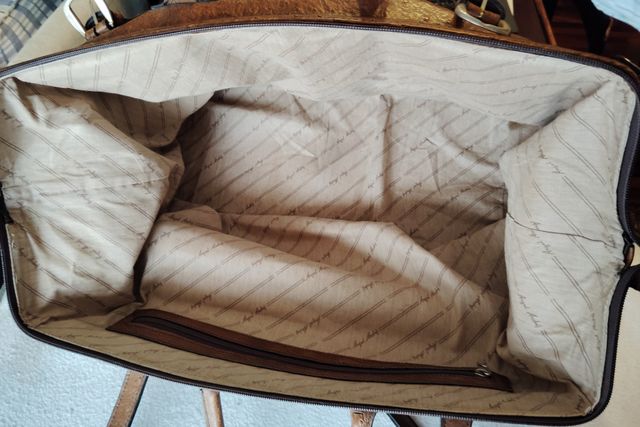 Maleta piel de avestruz