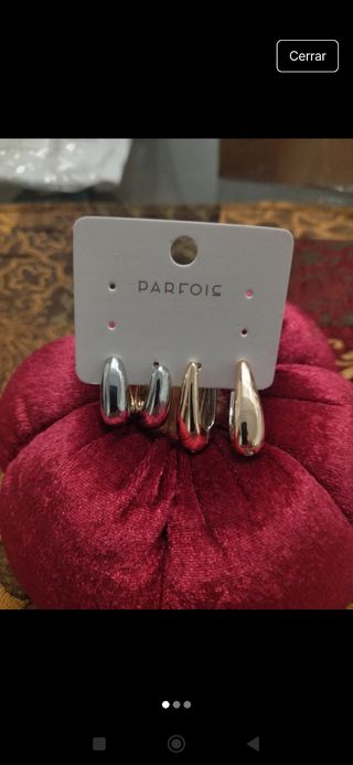 Pendientes parfois mujer