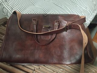 Bolso de piel (cuero marrón)