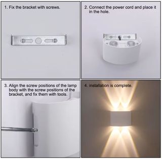 2 Lamparas Aplique Pared