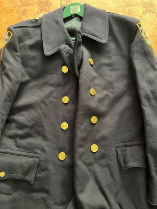 Abrigo Chaqueta Reefer NYPD Policia Nueva York XL