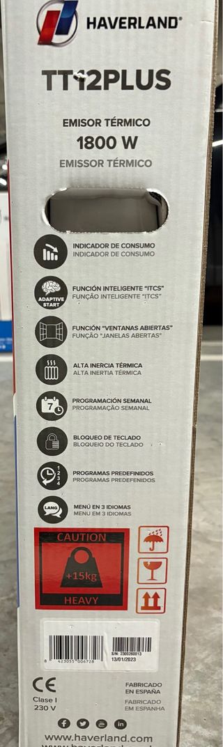 Emisor térmico Haverland TT12PLUS sin estrenar