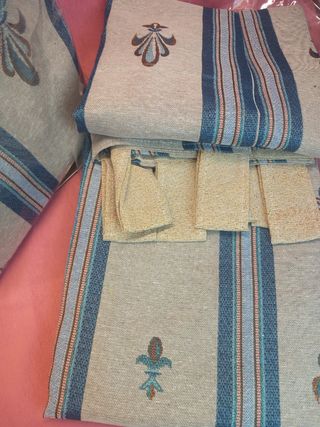Pack jacquard 2 Cortinas trebillas.Env.gratis