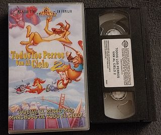 VHS Todos los perros van al cielo 2.