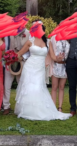 Vestido de novia Boho-Chic, romántico