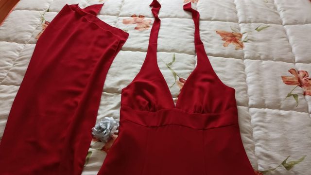 Vestido rojo de ceremonia