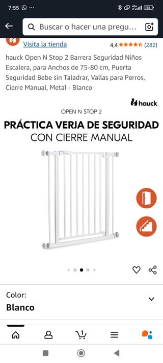 Barrera de protección bebes