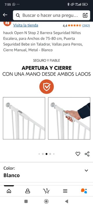 Barrera de protección bebes