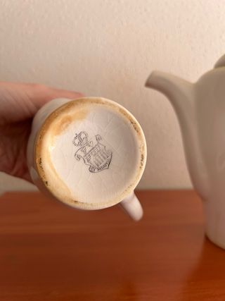 Tetera y taza vintage ceramica Segovia