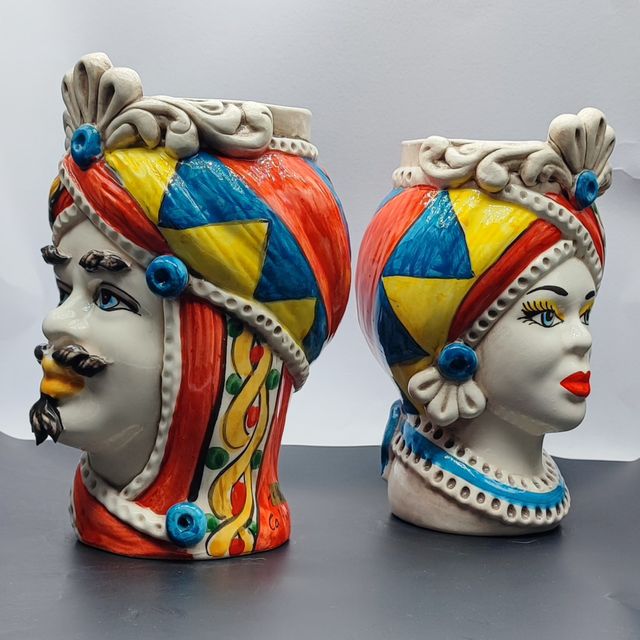 Testa di Moro in Ceramica di Caltagirone 