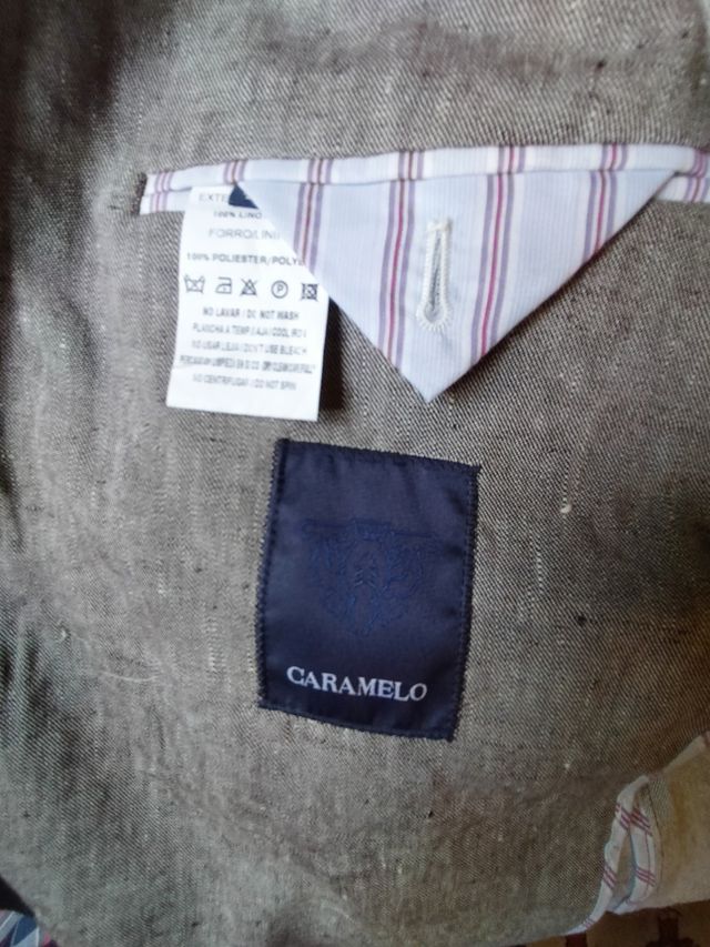 Blazer lino Caramelo 