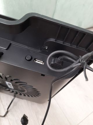 Soporte portátil con ventilador