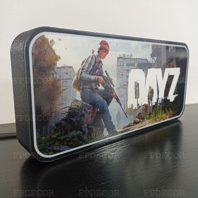 Dayz - Caixa de luz com LED RGB! Decorativo - Game