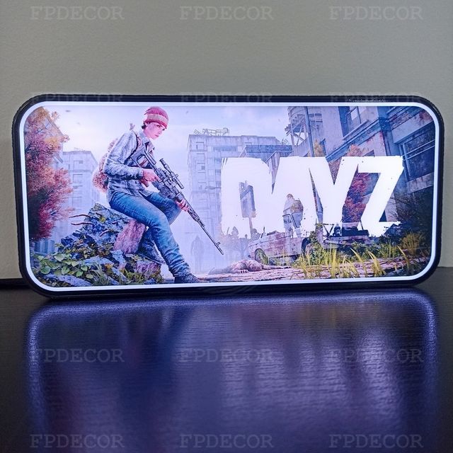 Dayz - Caixa de luz com LED RGB! Decorativo - Game