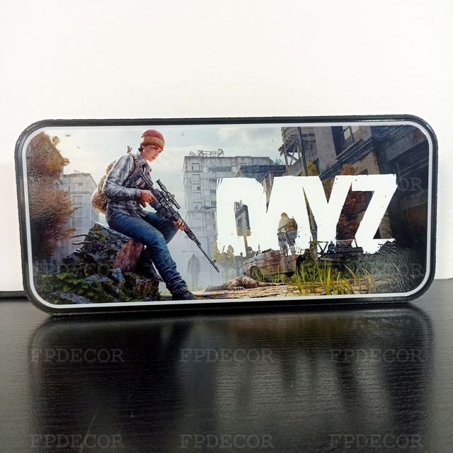 Dayz - Caixa de luz com LED RGB! Decorativo - Game