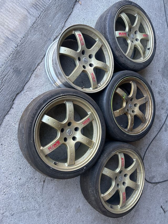 5 llantas rays de 350z
