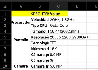 Tablet Samsung Tab A7. Perfecto 