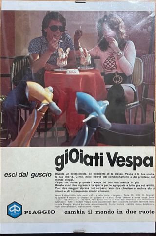 Ritaglio di giornale Vespa