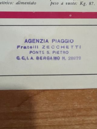 Depliant brochure Vespa 150 super