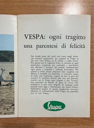 Depliant brochure Vespa 150 super