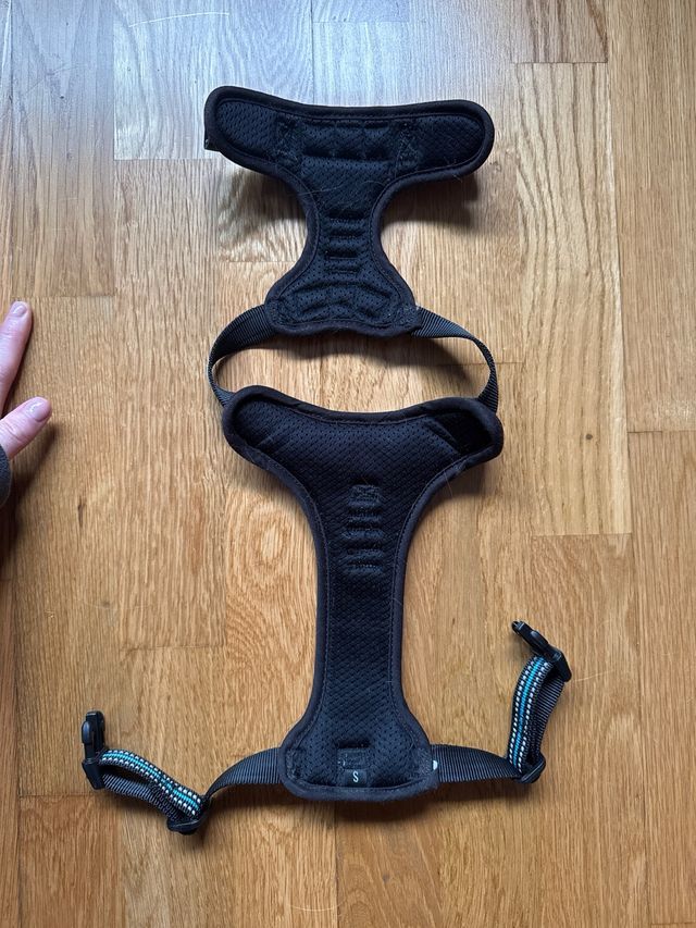 Arnés perro pequeño azul talla S