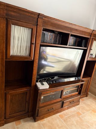 Mueble de salon madera maciza