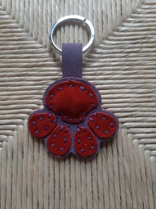 Portachiavi di vero cuio