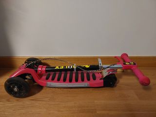 Patinete 3 ruedas, plegable, 3-12 años