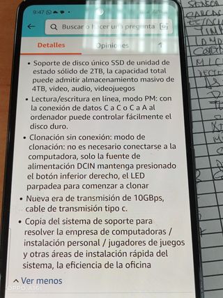 Carcasa clonar disco duro 