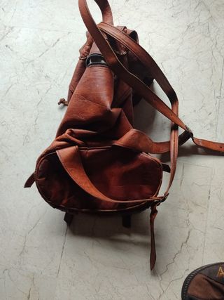 Mochila de cuero