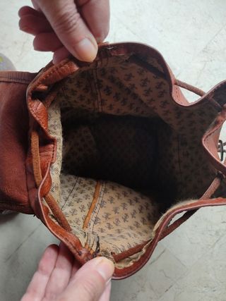 Mochila de cuero