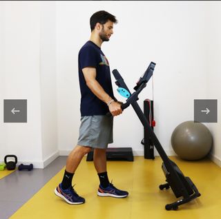 Cinta de andar y correr plegable 